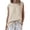 Khaki, variant on Effortless Everyday Comfort: Classic Solid 's Tank Top for Casual Wear for Pairing with Any Bottoms Womens Athletic Tops Silk Top Baggy Top Back Shirt Women Beard Tops for Women Exercise Top
