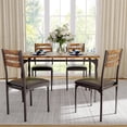 thumbnail image 4 of Ourlova 5 Piece Dining Table Set Industrial Style Dining Table and Chairs Set for 4 Kitchen Table Set for Dining Room Kitchen Apartment, 4 of 6