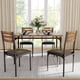 thumbnail image 4 of 5-piece industrial style dining mesa y sillas set para 4, para dining room, kitchen, apartment, 4 of 6