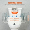 thumbnail image 4 of KFFKFF Siège de Toilette Surélevé Hauteur 5 Pouces 350 Lb pour Toilette Ronde et Allongée, 4 of 9
