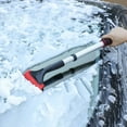 thumbnail image 7 of Ajhhao Portable Ice Scrapers for Car Windshield, Frost Snow Removal Tools with Comfortable Foam Grip, Silicone Car Ice Scraper, Anti-Scratch Glass, Winter Car Accessories for Window Red, 7 of 7