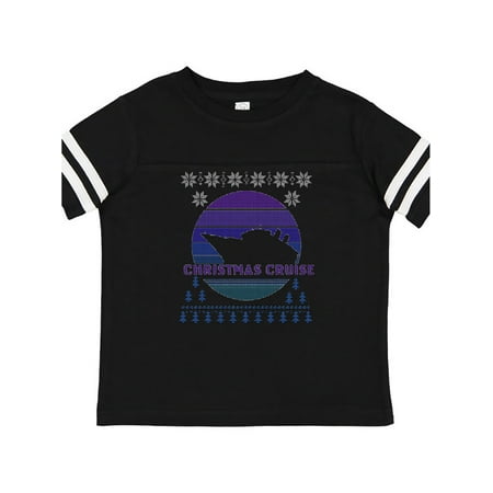 

Inktastic Faux Ugly Sweater Christmas Cruise Gift Toddler Boy or Toddler Girl T-Shirt