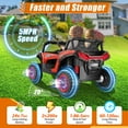 thumbnail image 3 of Farmdex 24 Volt 2 Seater Ride on Toys for Kids, Powered Ride on Cars with Remote Control, Electric UTV Car for 3-8 Boys Girls Gift w/ Bluetooth, LED Light, Music, Red, 3 of 11