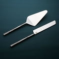 thumbnail image 1 of Nascent Steel Jason Design Cake Serving 2Pcs. Set, 1 of 5