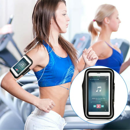 Sports Running Jogging Gym Exercise Armband Case for iPhone 6/ 6 Plus Phone (with key storage slot holder)