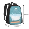 thumbnail image 3 of Daiia Bathtub with Soap Bubbles Backpack for Men and Women -Durable Backpack Large Capacity, Water-Resistant Bag with Adjustable Straps and Laptop Compartment, 3 of 9