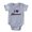 Heather Grey, variant on CafePress - I Love Monsters - Cute Infant Baby Football Bodysuit