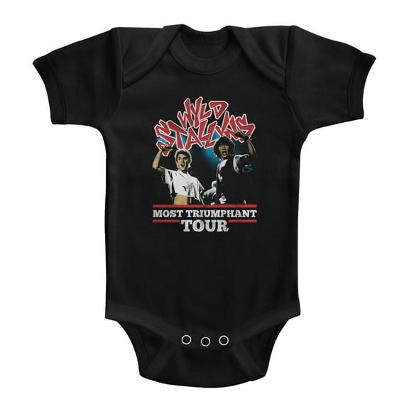 Bill and Ted Most Triumphant Black Baby Romper T-Shirt