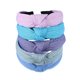 thumbnail image 1 of Unique Bargains 5 diademas para el pelo, diadema anudada ancha para mujeres y niñas, azul, morado, 1,18 pulgadas de ancho, 1 of 7