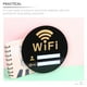 thumbnail image 3 of unbranded Cartel Decorativo De WiFi En Acrílico Negro Con Adhesivo Para Pared Y Fácil, 3 of 8