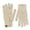 Beige, variant on HJYCHN Winter Gloves for Women Full Finger Touchscreen Long Ribbed Texture Solid Color Design Thermal Gloves for Women White One Size