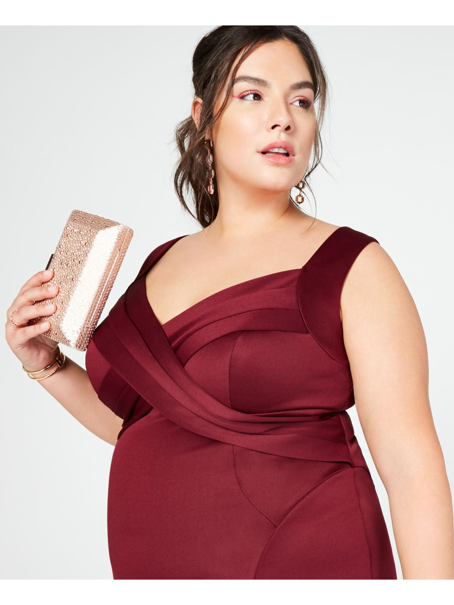 emerald sundae burgundy dress