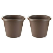 The HC Companies 14 Inch Indoor and Outdoor Classic Flower Pot (2 Pack)
