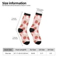 thumbnail image 6 of Uemuo Floral Strawberr Pattern Women's Crew Socks, Soft Durable Breathable Moisture-Wicking with Odor Control Cotton socks, 6 of 9