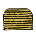 thumbnail image 2 of Sikiie Striped With Bees Toaster Covers 2 Slice Dustproof Toaster Cover Bread Machine Cover, Dustproof Cover - 11.4" x 7.5" x 7.9", 2 of 7