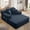 Blue, variant on Plush Corduroy Chaise Lounge with 3 Pillows, Convertible Sofa Bed with Storage Pocket for Small Spaces, Living Room, Apartment, Black