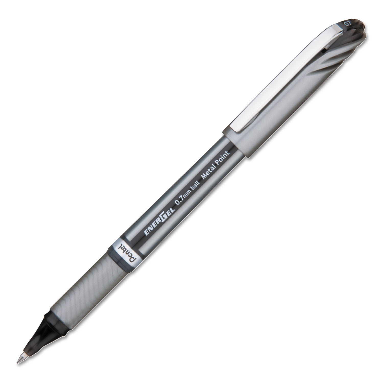 Pentel EnerGel NV Liquid Gel Pens, with Latex-Free Grip, Fine Point, 0.5 mm, Black Ink, 12 Count