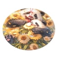 thumbnail image 5 of Cauagu 36" Christmas Tree Skirt Cute Panda Sunflower Pattern Christmas Tree Decorations Tree Mat for Xmas Decorations Occasion Holiday Home Decor -36", 5 of 7