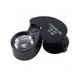 thumbnail image 2 of wolftale Jewellers Eye Jewelry Lens Glass Loupe 40x-25 Magnifier Magnifying LED Light black, 2 of 6