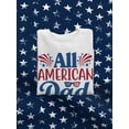 thumbnail image 3 of All American Dad Fireworks Sweatshirt Men -Image by Shutterstock, Male x-Large, 3 of 4
