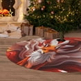 thumbnail image 6 of Sikiie Red Leaf Flame Fox 30-48 inches {designName} Print Christmas Tree Skirt Snowman Xmas Tree Skirt with Edge Christmas Decorations for Holiday Party30", 6 of 7
