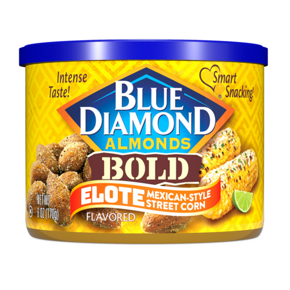 Pack of 2 Blue Diamond Bold Elote Mex Almond 6oz Can