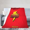 thumbnail image 1 of Mantas de felpa de Lightning McQueen para viajes, dormitorio, sala de estar, sofá, oficina, 1 of 8