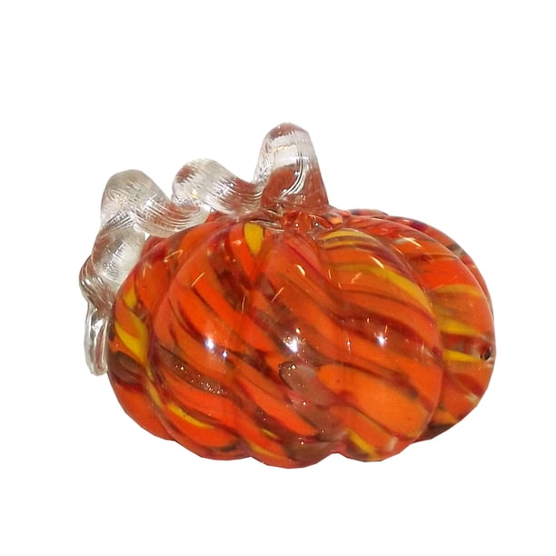 Ganz Light Up Glass Pumpkin Home Décor, 5 X 4 inches, Orange - Walmart