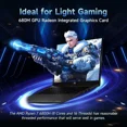 thumbnail image 3 of 17.3" IPS FHD-Gaming-Laptop, 8 Cores AMD Ryzen 7 6800H 32GB DDR5 RAM 1TB SSD (Beat i7-12700H Up to 4.7GHz) AMD Radeon 680M GPU-Computer with 100W Type-C Backlit Keyboard Fingerprint(Black), 3 of 7