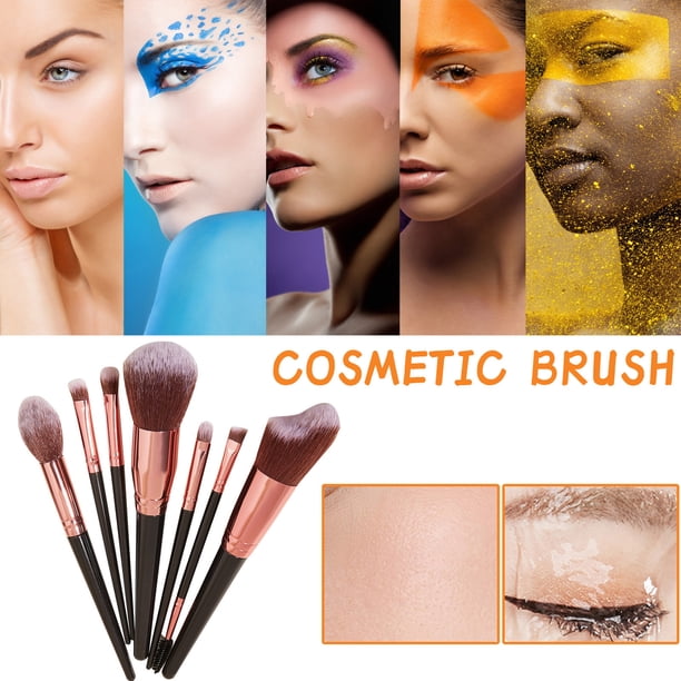 Fiudx Pinceles de Maquillaje Profesionales, Tacto Aterciopelado, Herramientas de Precisión de Uñas, Aplicación En Rostro, Ojos y Labios, Uso Principiantes y Expertos, Incluye Estuche de Viaje de Cuer