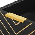 thumbnail image 4 of LED Nightstand with Wireless Charging Station & USB Ports, Black End Side Table with Glass Desktop, 4 of 6