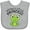 AC-Heather Grey, variant on Inktastic Daddy's Little Princess Cute Frog Girls Baby Bib