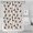 Artistic W, variant on Artistic Watercolor Dog Shower Curtain - Hand-Drawn Paw Print 72" x 72" Hotel Style Bathroom Decor No Fading