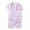 Purple, variant on Fesfesfes Kids Pajamas Sets Boys Girls Short Sleeve Striped Tops Shorts Sleepwear Outfits