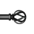 thumbnail image 1 of Better Homes & Gardens 1" Matte Black Cage Adjustable Single Curtain Rod Set 42"-120", 1 of 7