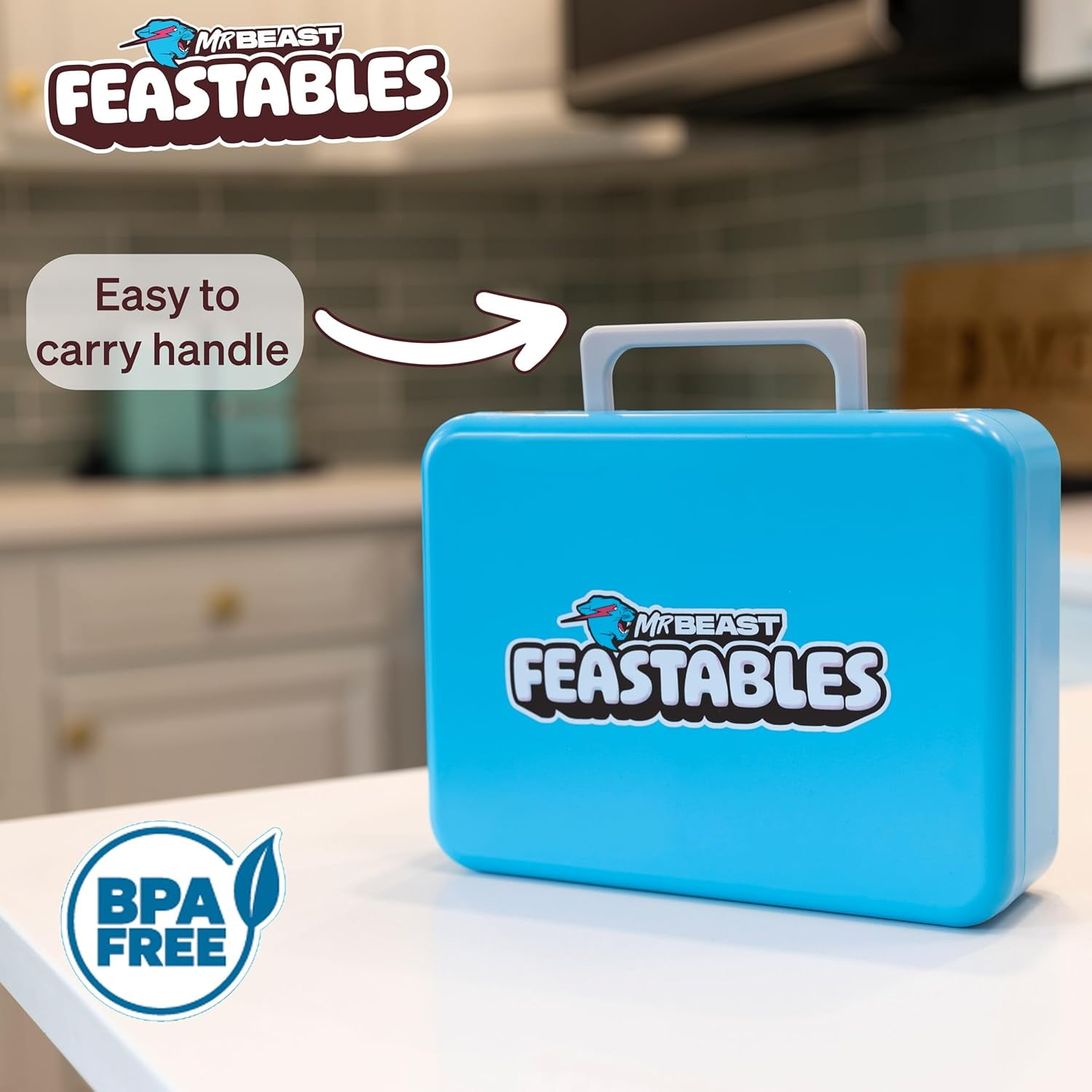 MrBeast Feastables World's Coolest Collectible Lunch Box, BPA-Free