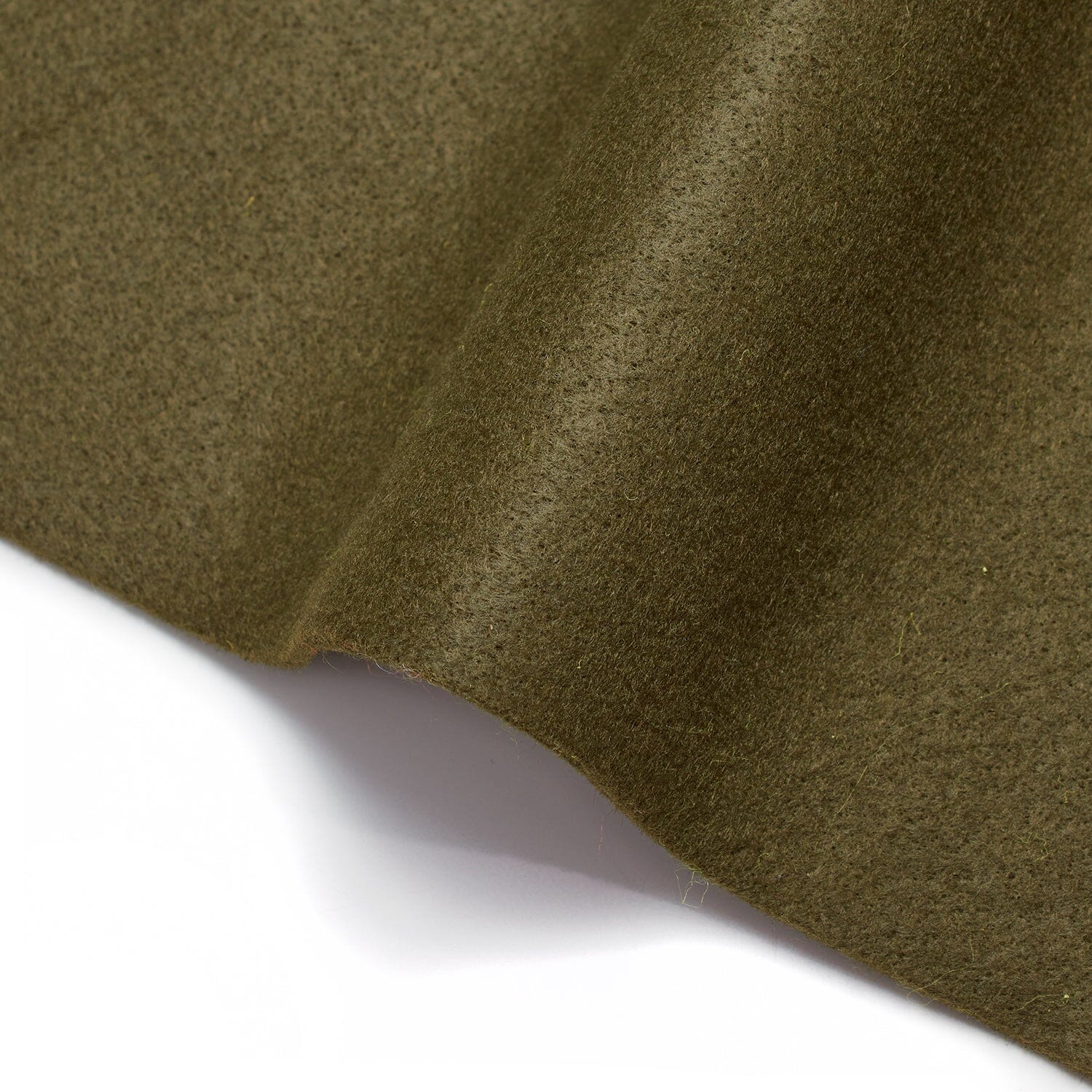 Felt Fabric 74 Inch Wide Polyester Craft Fabric By The Yard 300 GSM - For Sewing Apparel, Accessories, Décor, & More - Army Green (1 Yard)
