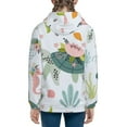 thumbnail image 4 of Kll Unisex Kids Boys Girls Hooded Pocket Pullover Hoodies-Turtle And Sea Life, 4 of 9