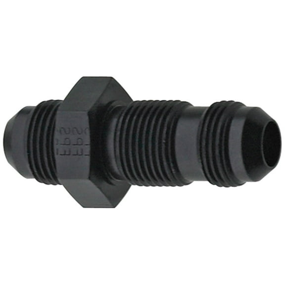 FRAGOLA Str Bulkhead Fitting #6 Black P/N - 483206-BL