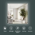 thumbnail image 3 of Sinber Wall Mounted Makeup LED Bathroom Vanity Mirror with Lights Backlit and Anti-Fog (30 x 30), 3 of 13