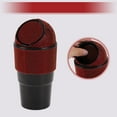 thumbnail image 6 of Unique Bargains Car Trash Can Rhinestones Portable Car Cup Holder Trash Bin Red Black 1pcs, 6 of 6