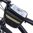 thumbnail image 4 of Bike Frame Bag, Shock Resistant Bicycle Bag Dual Zipper Reflective Tapes 600D Nylon Fabric  For Bike For Cycling For DIY Yellow, 4 of 8
