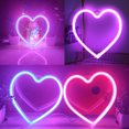 thumbnail image 4 of DYstyle LED Sweet Heart Butterfly Neon Lights Sign for Wall Decor Battery USB Powered Led Neon Signs for Bedroom Kids Room Wedding Party Christmas Decoration, 4 of 6