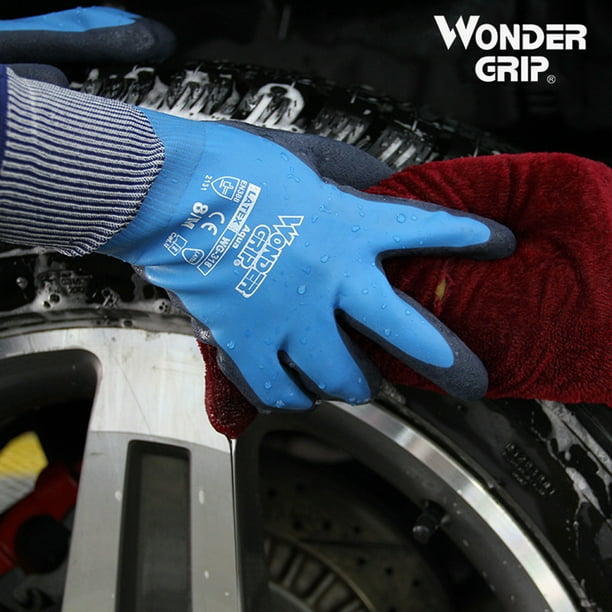 Wonder Grip Thermo Plus Coldproof Work Gloves Double Layer Latex Coated  Protection Gardening Fishing Working Gloves