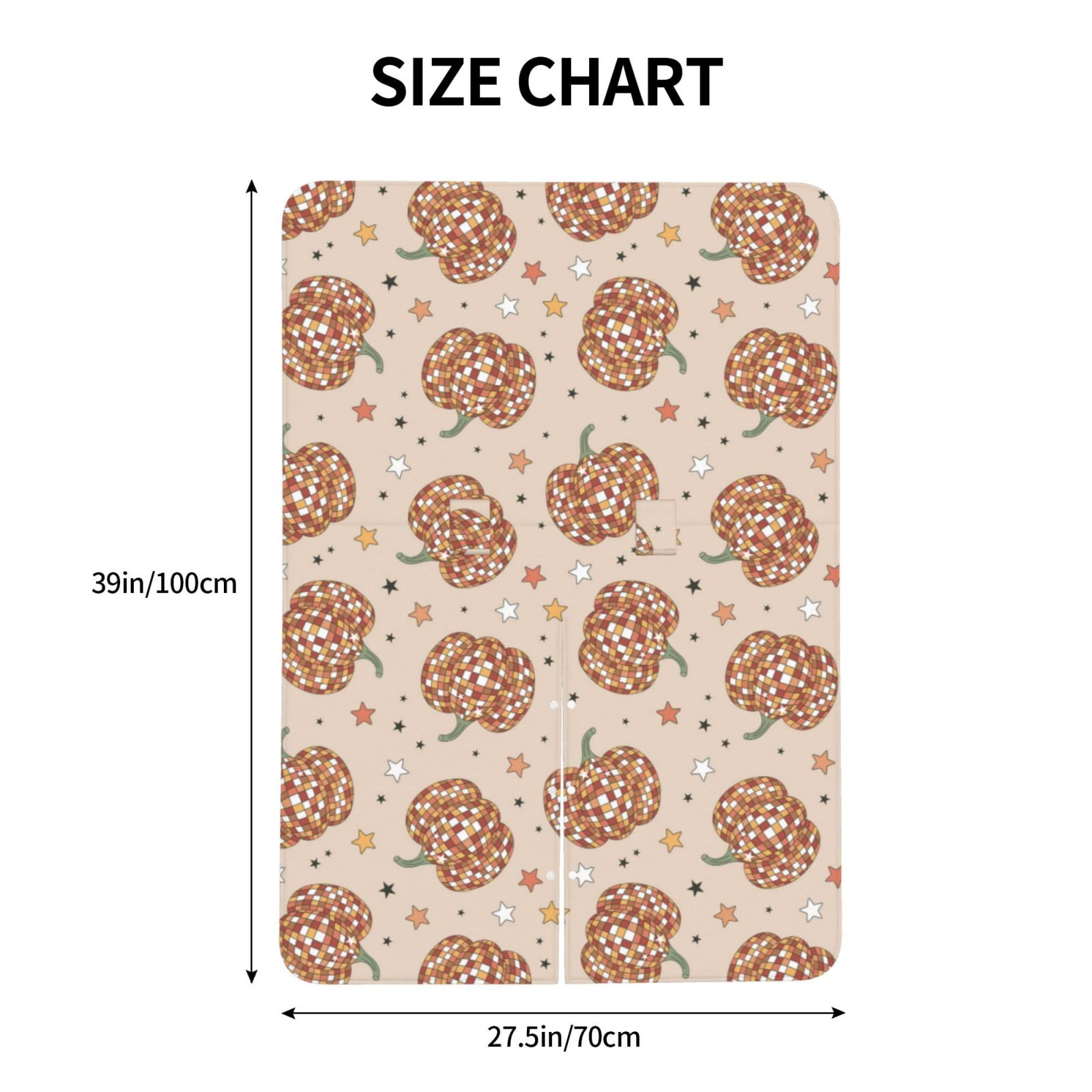 Naloa Groovy Disco Pumpkin Baby Car Seat Cover, Breathable Baby Carrier Cover, Multiuse Baby Carrier Cover & Nursing Breastfeeding Cover