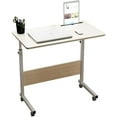 thumbnail image 4 of SOGES Bureau d'Ordinateur Portable Réglable et Mobile avec Fente Intégrée pour Lit et Sofa, Érable, 4 of 5