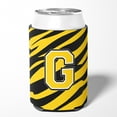thumbnail image 2 of Letter G Initial Tiger Stripe - Black Gold  Can or Bottle Hugger, 2 of 5