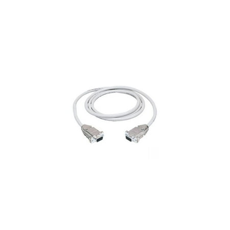 UPC: 0822088043720 | Black Box Serial Null-Modem Cable – DB-9 Female Serial – DB-9 Female Serial – 15ft – Gray