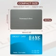 thumbnail image 2 of 0.8mm Stainless Steel Metal Business Cards, 30 Pack Blank Name Card, Black, 2 of 7