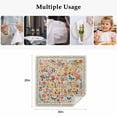 thumbnail image 5 of Boho Beige Flowers Cloth Napkins, Spring Abstract Watercolor Floral Leaf Washable and Reusable Dinner Napkins Set of 8, Table Napkin for Kitchen Party Birthday Wedding Hotel Housewarming 20"x20", 5 of 9